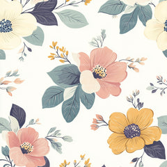 Shabby Chic Flowers Seamless Patterns Digital Paper - CraftNest - Digital Crafting and Art