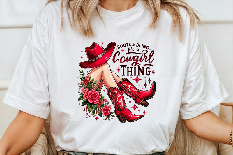 Cowgirl Boots & Bling Clipart Bundle - CraftNest - Digital Crafting and Art