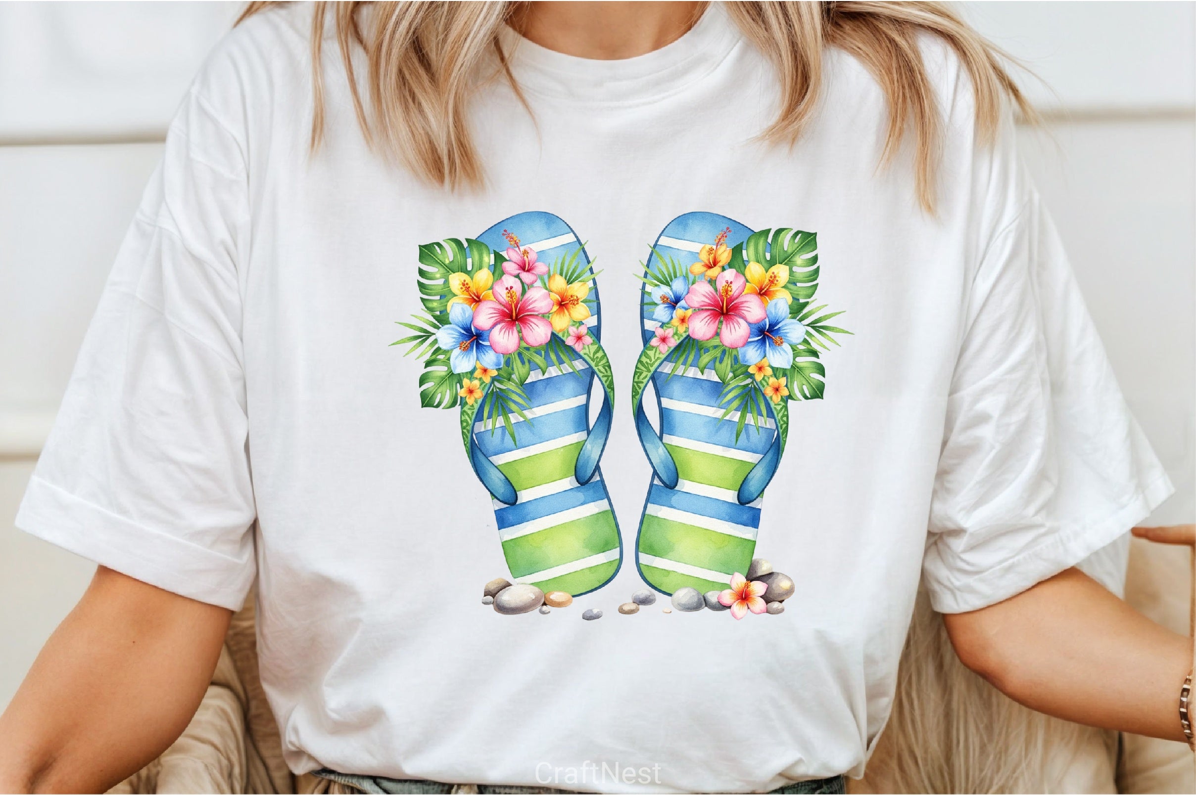 Summer Flip Flop Clipart Bundle - CraftNest - Digital Crafting and Art