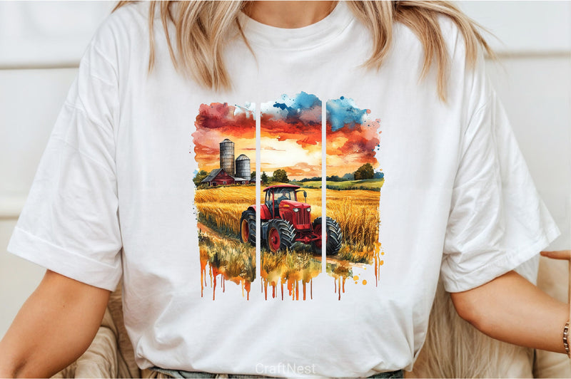 Brushstroke Summer Farm Clipart Bundle 1 - CraftNest - Digital Crafting and Art