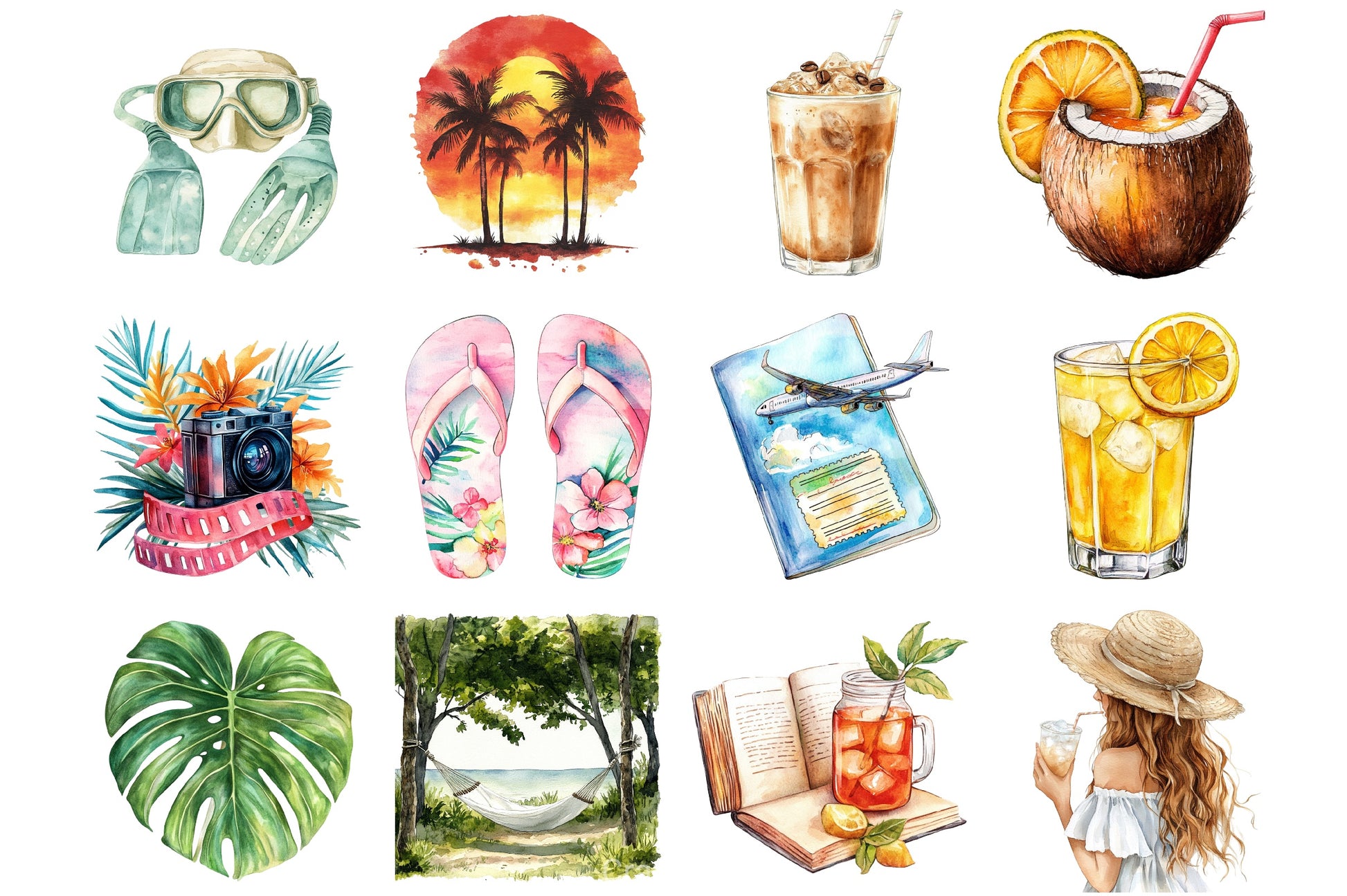 Summer Vacation Clipart Bundle 2 - CraftNest - Digital Crafting and Art