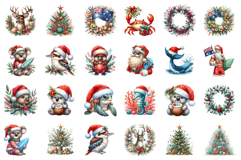 Australian Christmas Clipart Bundle - CraftNest - Digital Crafting and Art