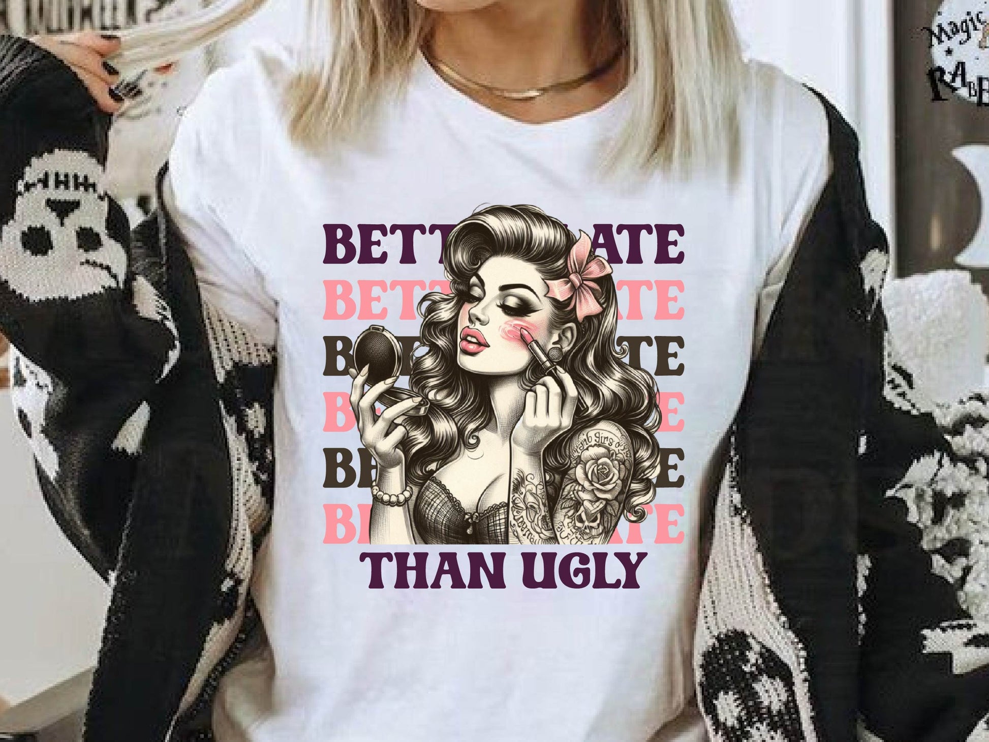 Coquette Girl Better Late Than Ugly Clipart Bundle 1 - CraftNest - Digital Crafting and Art