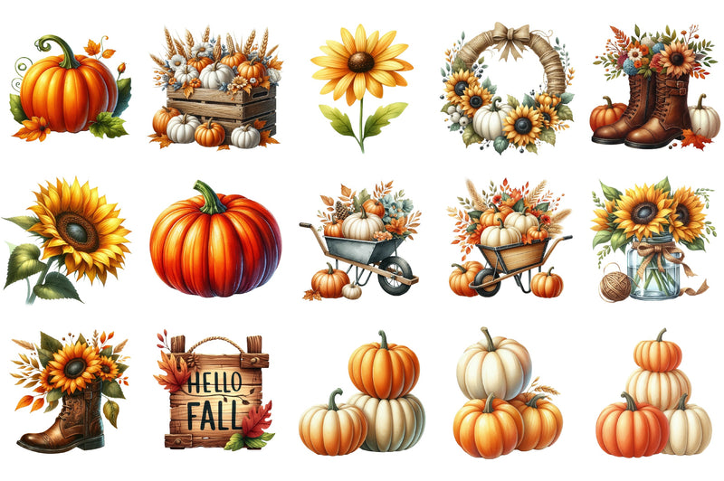 Autumn Clipart Bundle 6 - CraftNest - Digital Crafting and Art
