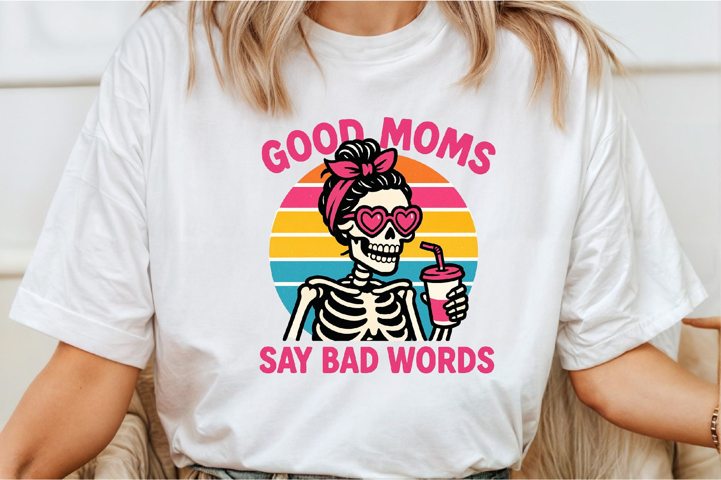 Funny Skeleton Mama Design Clipart Bundle