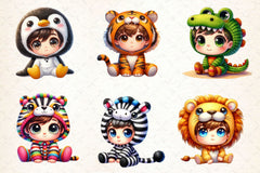 Baby Boy Little Boy Clipart Bundle - CraftNest - Digital Crafting and Art