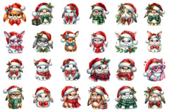 Christmas Bunny Clipart Bundle - CraftNest - Digital Crafting and Art