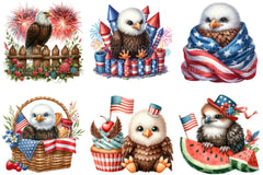 4th of July Eagle Clipart - CraftNest - Digital Crafting and Art