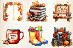 Autumn Back To School Clipart Bundle 2 - CraftNest - Digital Crafting and Art