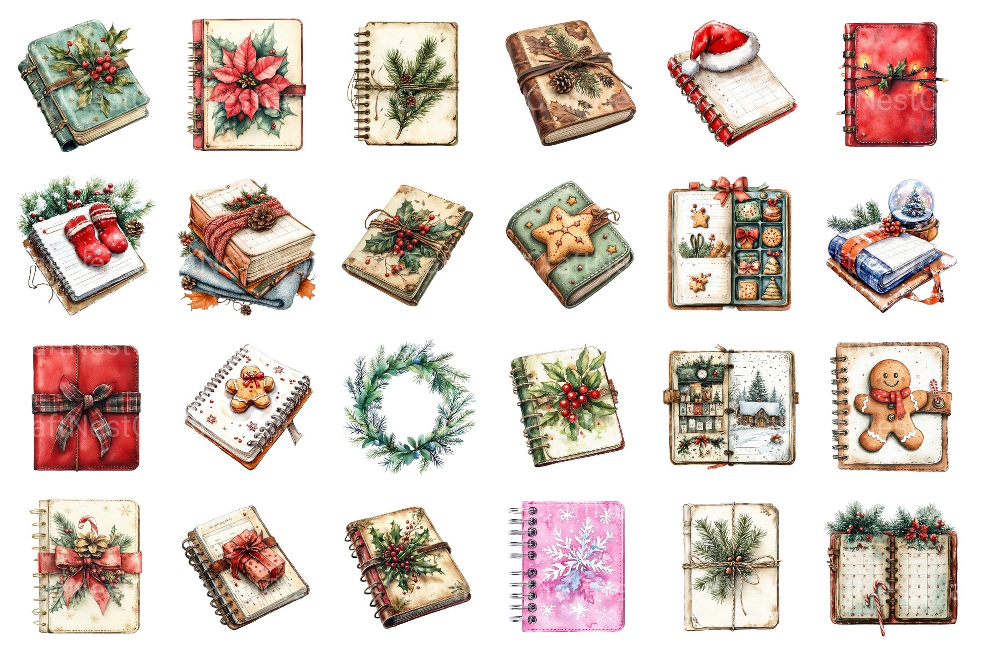 Cozy Christmas Planner Clipart Bundle 1 - CraftNest - Digital Crafting and Art