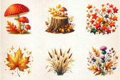 Autumn Nature Clipart Bundle - CraftNest - Digital Crafting and Art