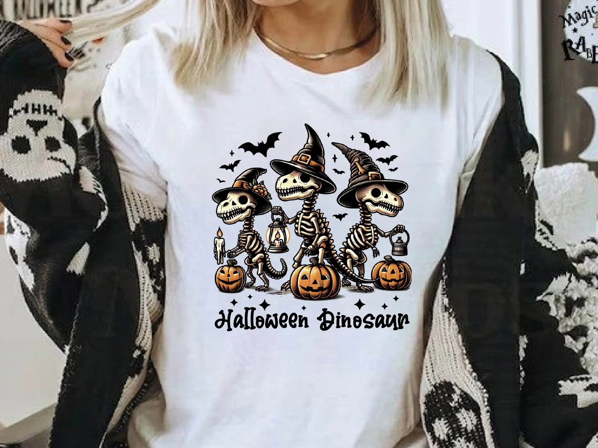 Halloween Dinosaur Halloween Dinosaur Clipart Bundle - CraftNest - Digital Crafting and Art