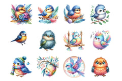 Cute Bird Clipart Bundle - CraftNest - Digital Crafting and Art