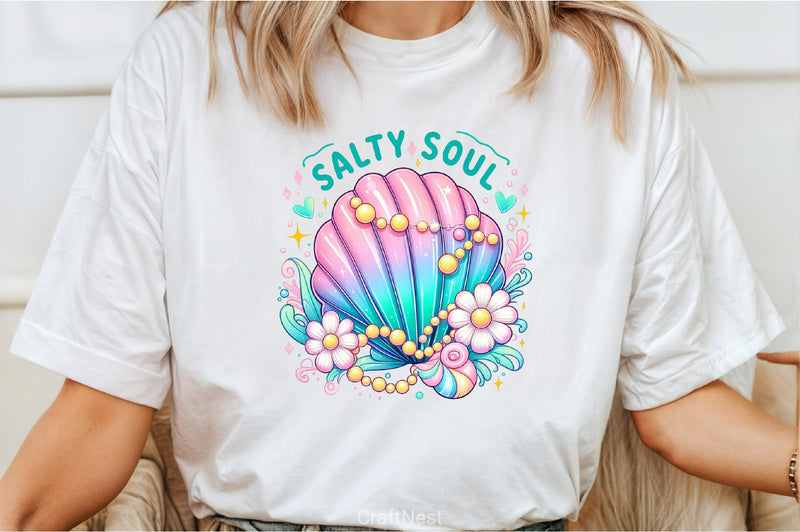 Clam Pearl Bow Clipart Bundle - CraftNest - Digital Crafting and Art