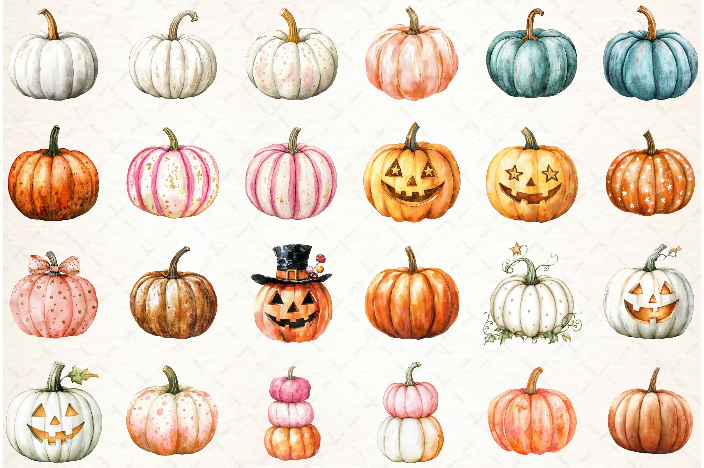 Halloween Pumpkins Clipart Bundle - CraftNest - Digital Crafting and Art