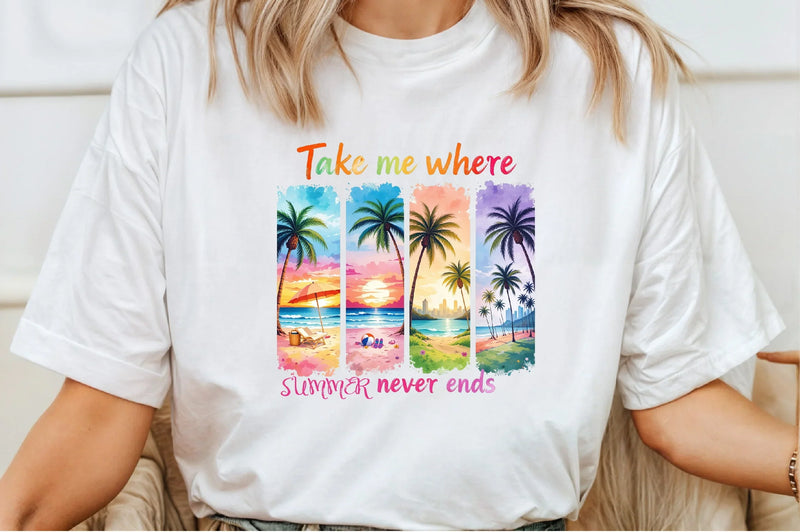 Summer Brushstroke Shirt Clipart Bundle - CraftNest - Digital Crafting and Art