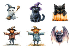 Cute Halloween Clipart Bundle 1 - CraftNest - Digital Crafting and Art