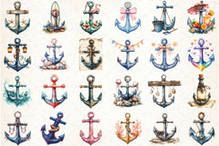 Summer Anchor Clipart Bundle 3 - CraftNest - Digital Crafting and Art