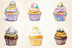 Easter Cupcake Clipart Bundle 3 - CraftNest - Digital Crafting and Art