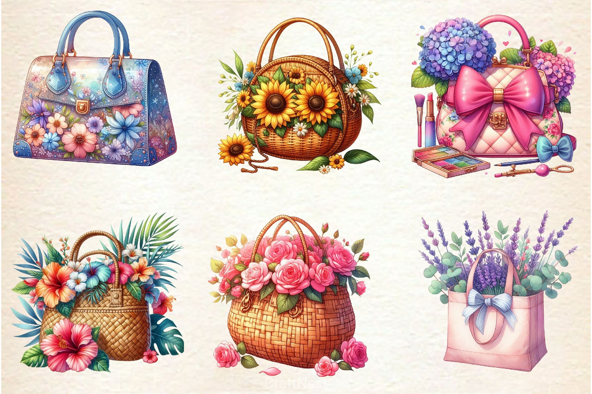 Summer Handbags Clipart Bundle - CraftNest - Digital Crafting and Art