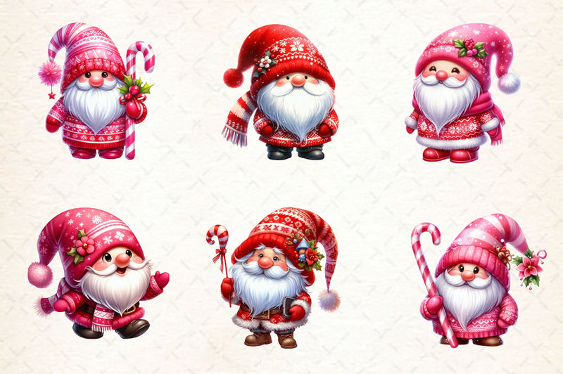 Christmas Gnomes Clipart Bundle 11 - CraftNest - Digital Crafting and Art
