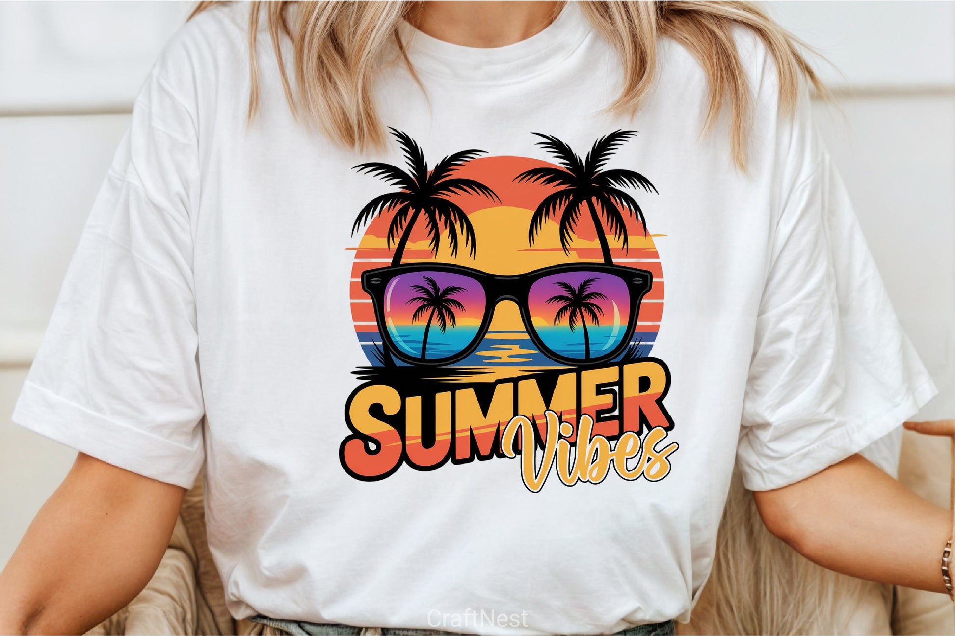 Vibrant Summer Vibes Clipart Bundle - CraftNest - Digital Crafting and Art