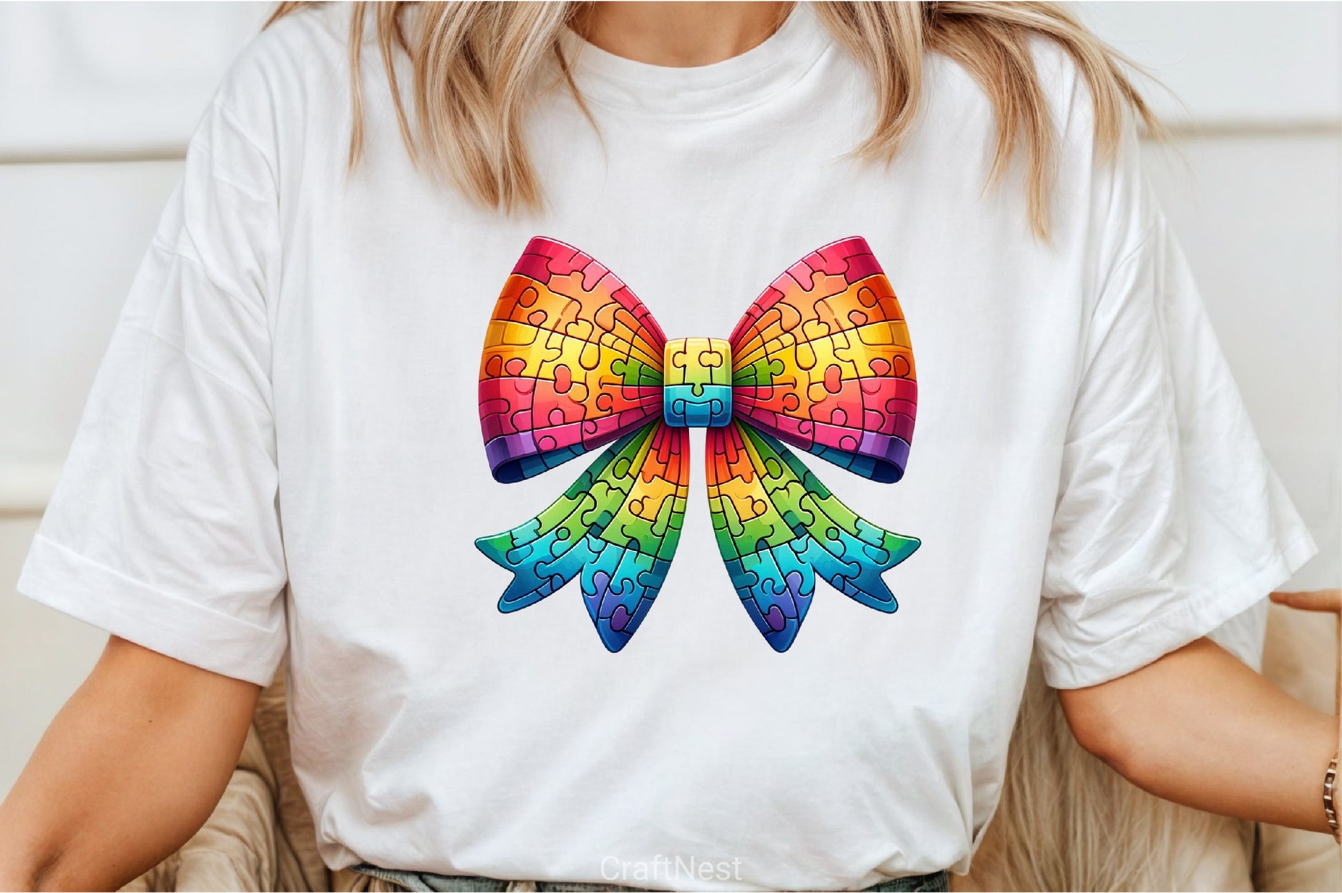 Autism Awareness Bow Clipart Bundle - CraftNest - Digital Crafting and Art