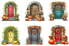 Autumn Door Clipart Bundle - CraftNest - Digital Crafting and Art