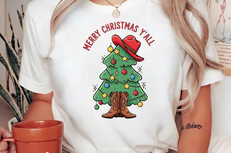 Merry Christmas Y'All Clipart Bundle 2 - CraftNest - Digital Crafting and Art