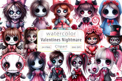 Valentines Nightmare Clipart Bundle - CraftNest - Digital Crafting and Art