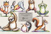 Yoga Animals Clipart