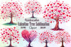 Valentine Tree Clipart Bundle