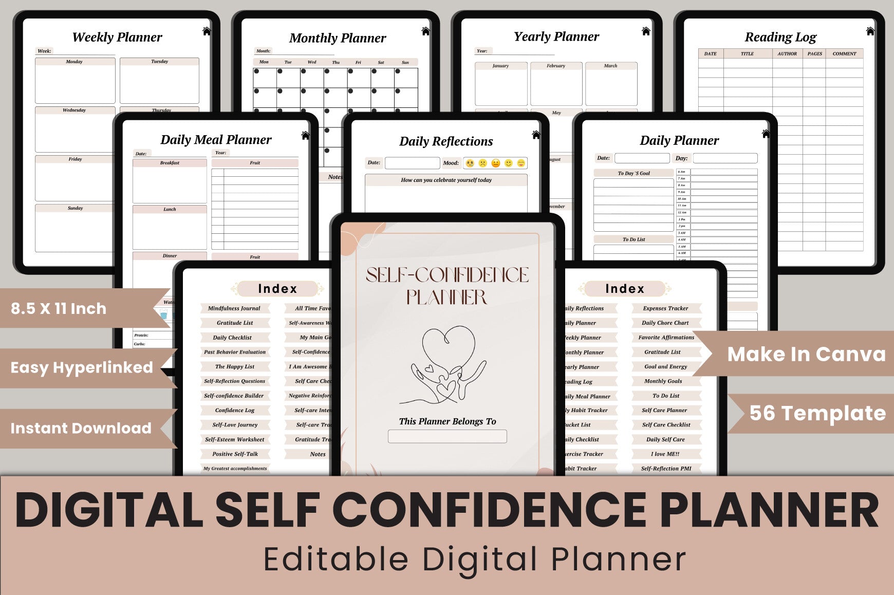 Self Confidence Planner