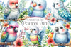 Parrot Art Nursery Clipart Bundle