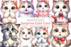 Surprise Cats Clipart Bundle