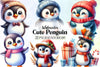 Cute Penguin Clipart Bundle 8
