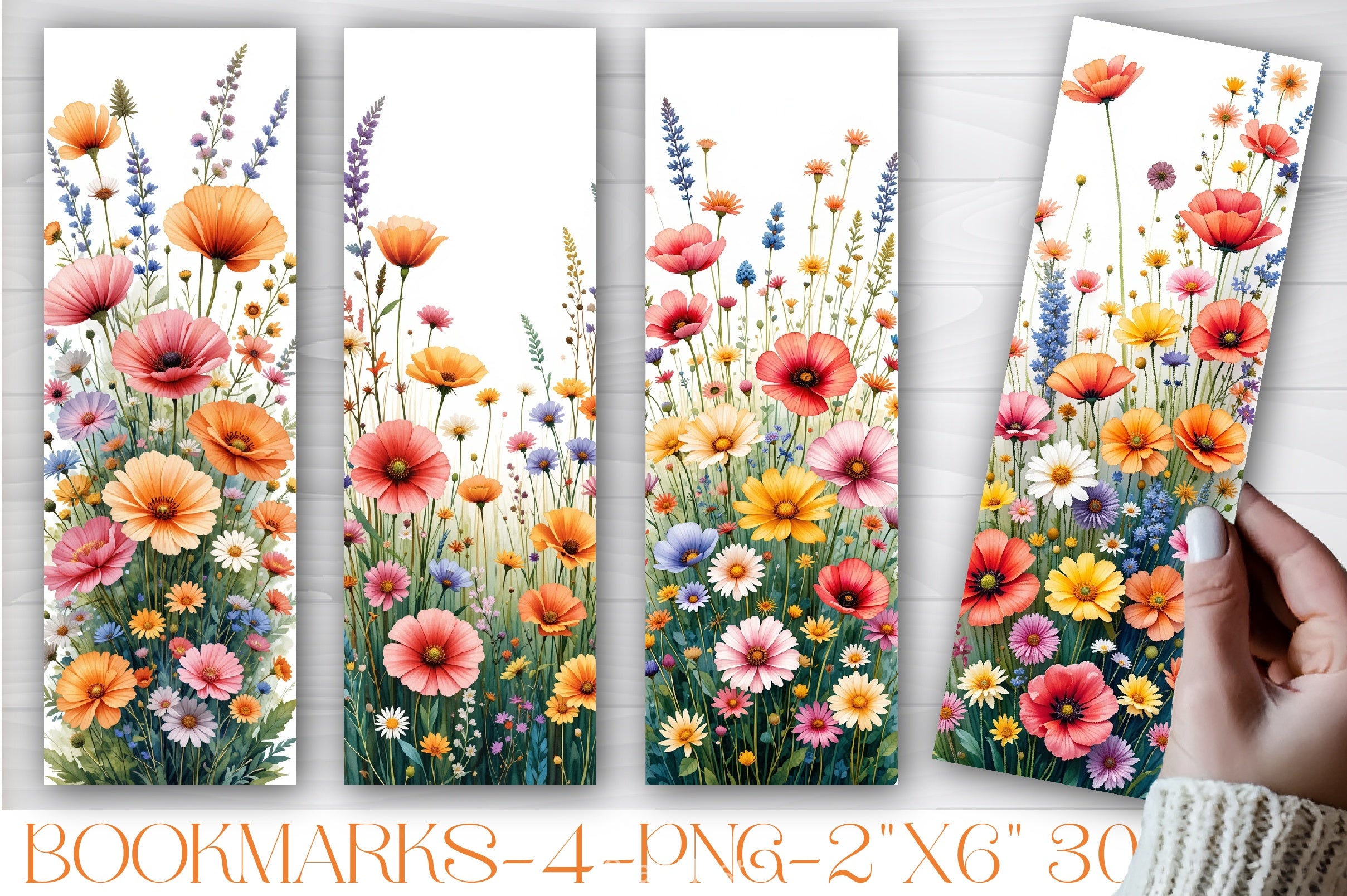 Spring Floral Bookmark Journal - CraftNest - Digital Crafting and Art