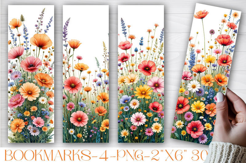 Spring Floral Bookmark Journal - CraftNest - Digital Crafting and Art