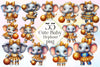 Cute Baby Elephant Clipart Bundle 2