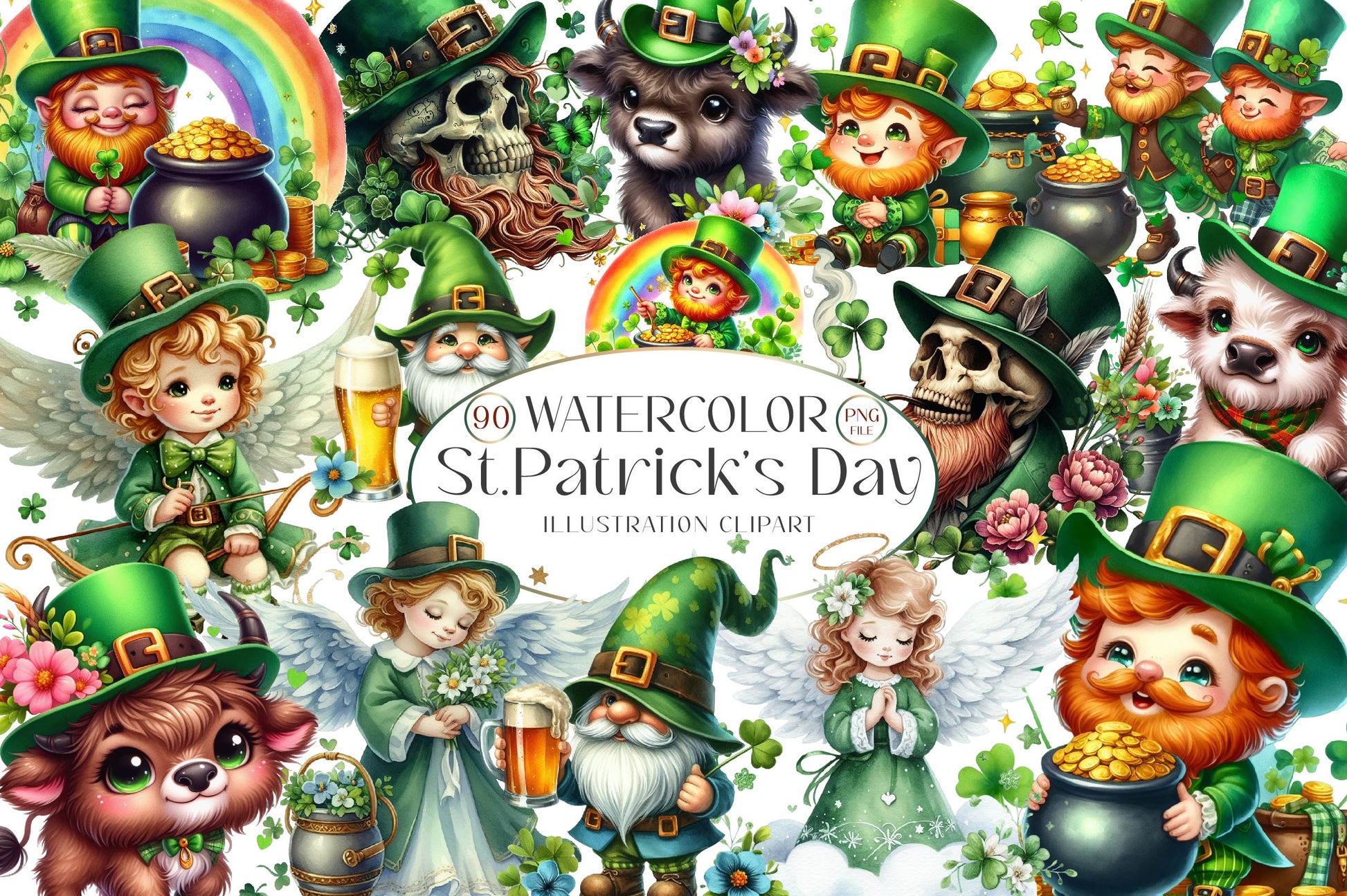 St Patrick S Day Clipart Bundle 1 - CraftNest - Digital Crafting and Art