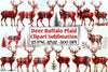 Deer Buffalo Plaid Clipart Bundle