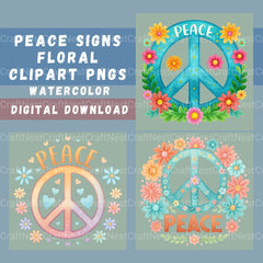 Peace Signs Clipart Bundle - CraftNest - Digital Crafting and Art