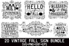 Vintage Fall Sign Bundle