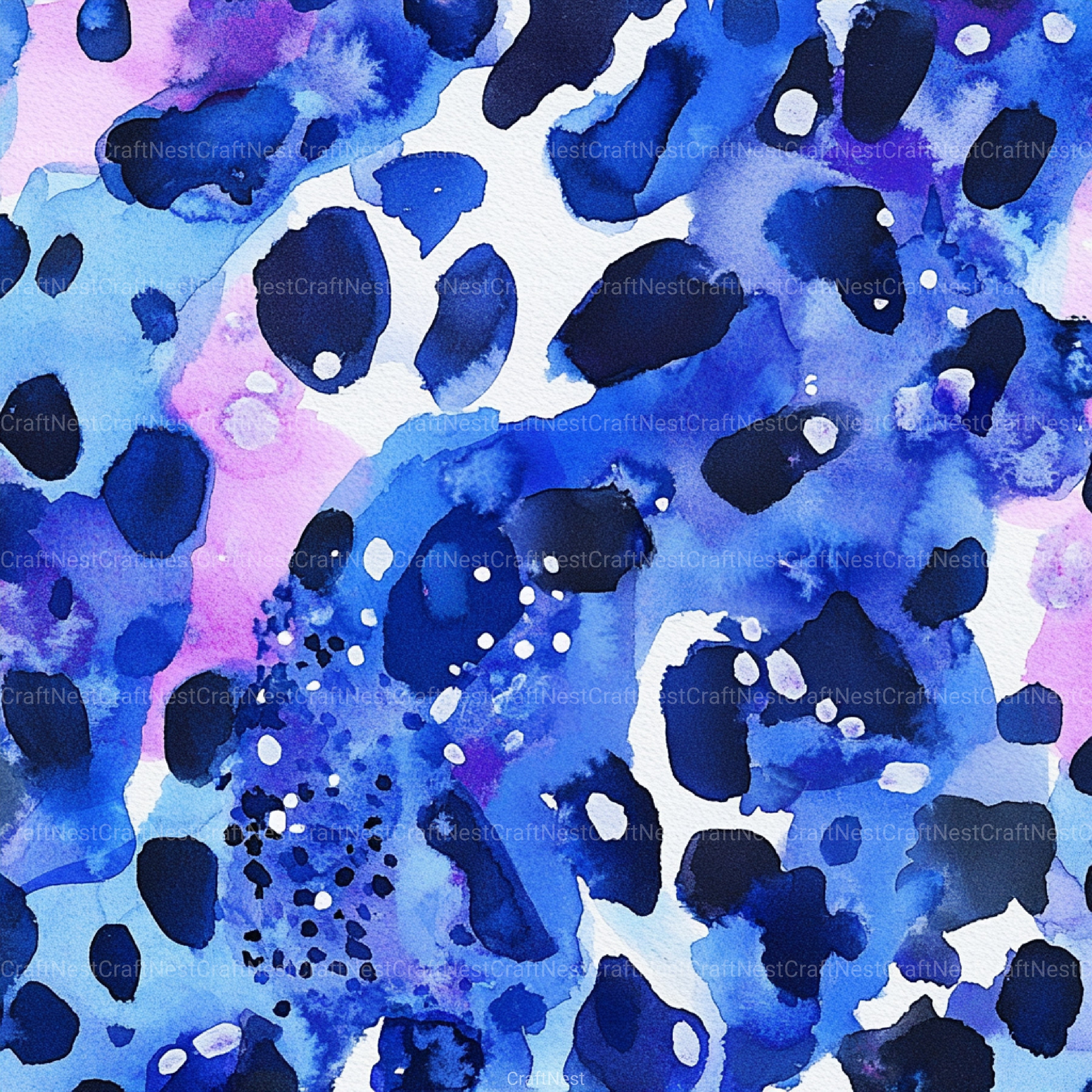 Blue Holographic Glitter Digital Paper - CraftNest - Digital Crafting and Art