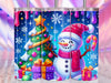 Cute Christmas Snowman Tumbler Wrap Bundle 11