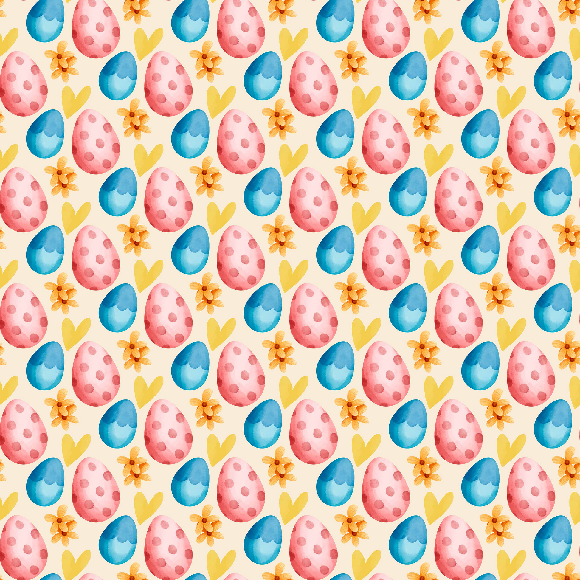 Watercolor Easter Seamless Digital Paper - CraftNest - Digital Crafting and Art