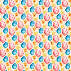 Watercolor Easter Seamless Digital Paper - CraftNest - Digital Crafting and Art