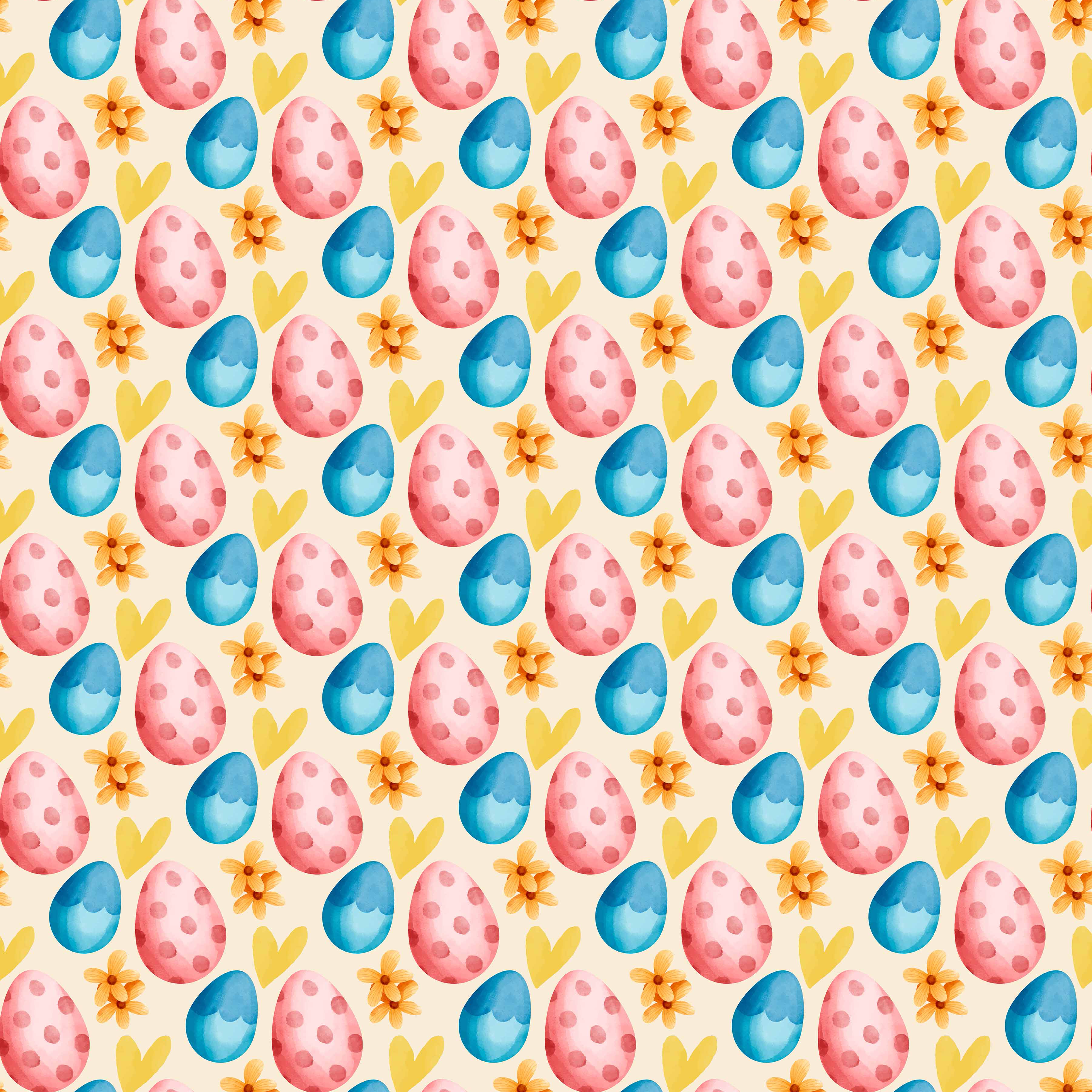 Watercolor Easter Seamless Digital Paper - CraftNest - Digital Crafting and Art