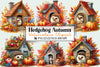 Hedgehog Autumn Clipart Bundle