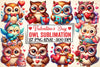 Valentine Owl Clipart Bundle 3